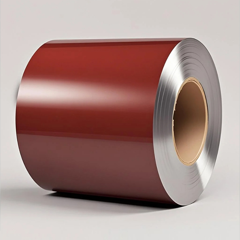 砖红色辊涂铝卷