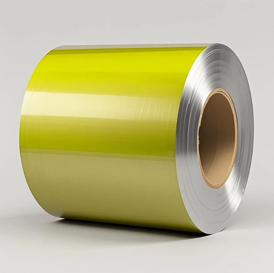 荧光黄辊涂铝卷